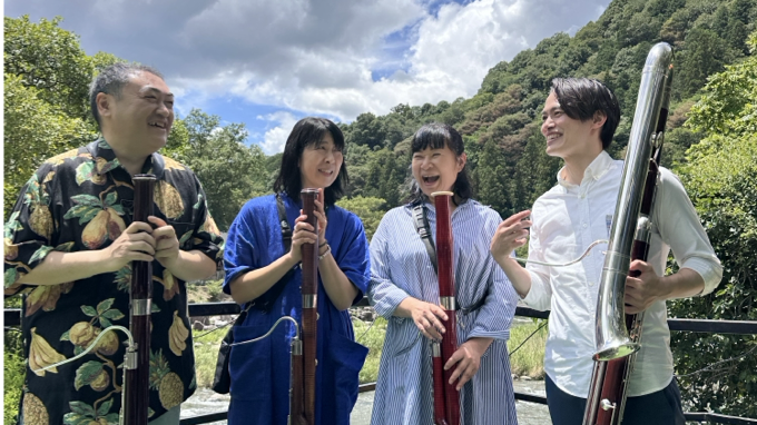 ACF2026出演団体紹介 第9弾！
ファゴットの「誰からも愛される柔らかな音」を愛してやまない四重奏《The Bassons :a4》
疲れも、イライラもすべてを吹き飛ばしてくれるの魅力を、今回はACFのステージで披露する。